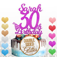 Load image into Gallery viewer, Personalised 30th Cake Topper Any Name Age - EDSG