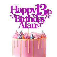 Load image into Gallery viewer, Personalised Birthday Cake Topper
