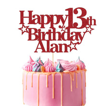 Load image into Gallery viewer, Personalised Birthday Cake Topper