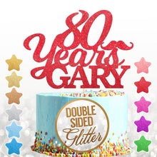 Load image into Gallery viewer, Personalised Cake Topper with Moustache - EDSG