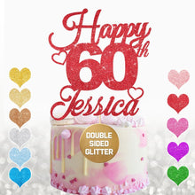 Load image into Gallery viewer, Personalised 60th Birthday Cake Topper for Boy - EDSG