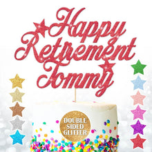 Load image into Gallery viewer, Personalised  Retirement Cake Topper - EDSG