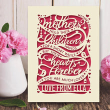 Load image into Gallery viewer, Personalised Mothers Day Card - EDSG