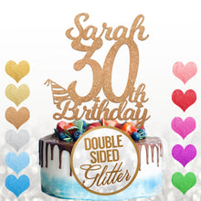 Load image into Gallery viewer, Personalised 30th Cake Topper Any Name Age - EDSG