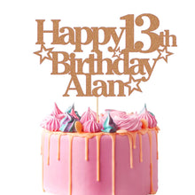 Load image into Gallery viewer, Personalised Birthday Cake Topper