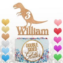 Load image into Gallery viewer, Personalised Dinosaur Cake Topper for Boy - EDSG