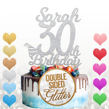 Load image into Gallery viewer, Personalised 30th Cake Topper Any Name Age - EDSG