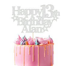Load image into Gallery viewer, Personalised Birthday Cake Topper