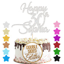 Load image into Gallery viewer, Personalised Birthday Cake Topper  Any Age