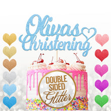 Load image into Gallery viewer, Personalised  Christening Cake Topper Any Name