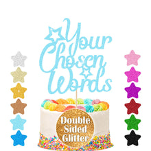 Load image into Gallery viewer, Personalised Cake Topper Any Text