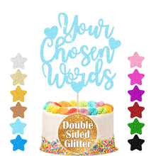 Load image into Gallery viewer, Personalised Birthday Cake Topper Any Text