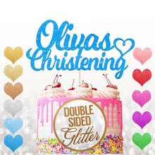 Load image into Gallery viewer, Personalised  Christening Cake Topper Any Name