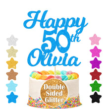 Load image into Gallery viewer, Personalised Birthday Cake Topper Any Name Any Age
