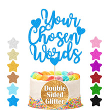Load image into Gallery viewer, Personalised Birthday Cake Topper Any Text