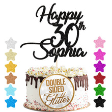 Load image into Gallery viewer, Personalised Birthday Cake Topper  Any Age