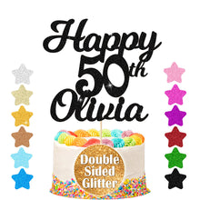 Load image into Gallery viewer, Personalised Birthday Cake Topper Any Name Any Age