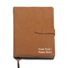Load image into Gallery viewer, Personalised Leather Notebook A5 - EDSG