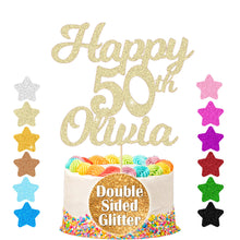 Load image into Gallery viewer, Personalised Birthday Cake Topper Any Name Any Age