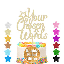 Load image into Gallery viewer, Personalised Cake Topper Any Text