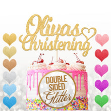 Load image into Gallery viewer, Personalised  Christening Cake Topper Any Name