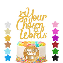 Load image into Gallery viewer, Personalised Cake Topper Any Text