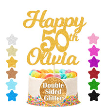 Load image into Gallery viewer, Personalised Birthday Cake Topper Any Name Any Age