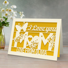 Load image into Gallery viewer, Personalised Mother's Day Card Keepsake Gift