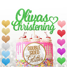 Load image into Gallery viewer, Personalised  Christening Cake Topper Any Name