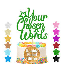 Load image into Gallery viewer, Personalised Cake Topper Any Text