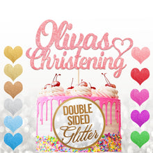 Load image into Gallery viewer, Personalised  Christening Cake Topper Any Name
