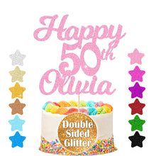 Load image into Gallery viewer, Personalised Birthday Cake Topper Any Name Any Age
