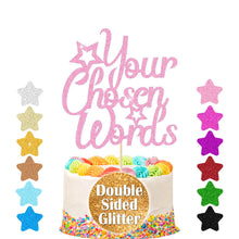 Load image into Gallery viewer, Personalised Cake Topper Any Text