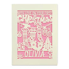 Load image into Gallery viewer, Personalised Merry Christmas Cards