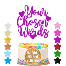 Load image into Gallery viewer, Personalised Birthday Cake Topper Any Text