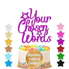 Load image into Gallery viewer, Personalised Cake Topper Any Text