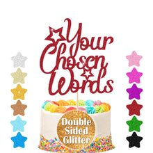 Load image into Gallery viewer, Personalised Cake Topper Any Text