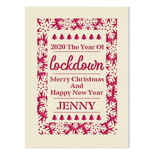 Load image into Gallery viewer, Personalised Christmas Card  Lockdown Gift