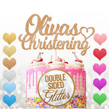 Load image into Gallery viewer, Personalised  Christening Cake Topper Any Name