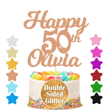 Load image into Gallery viewer, Personalised Birthday Cake Topper Any Name Any Age