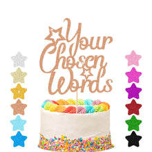 Load image into Gallery viewer, Personalised Cake Topper Any Text