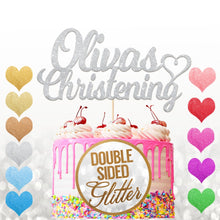 Load image into Gallery viewer, Personalised  Christening Cake Topper Any Name