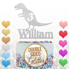 Load image into Gallery viewer, Personalised Dinosaur Cake Topper for Boy - EDSG