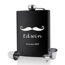 Load image into Gallery viewer, Personalised Engraved  Birthday Wedding Hip Flask
