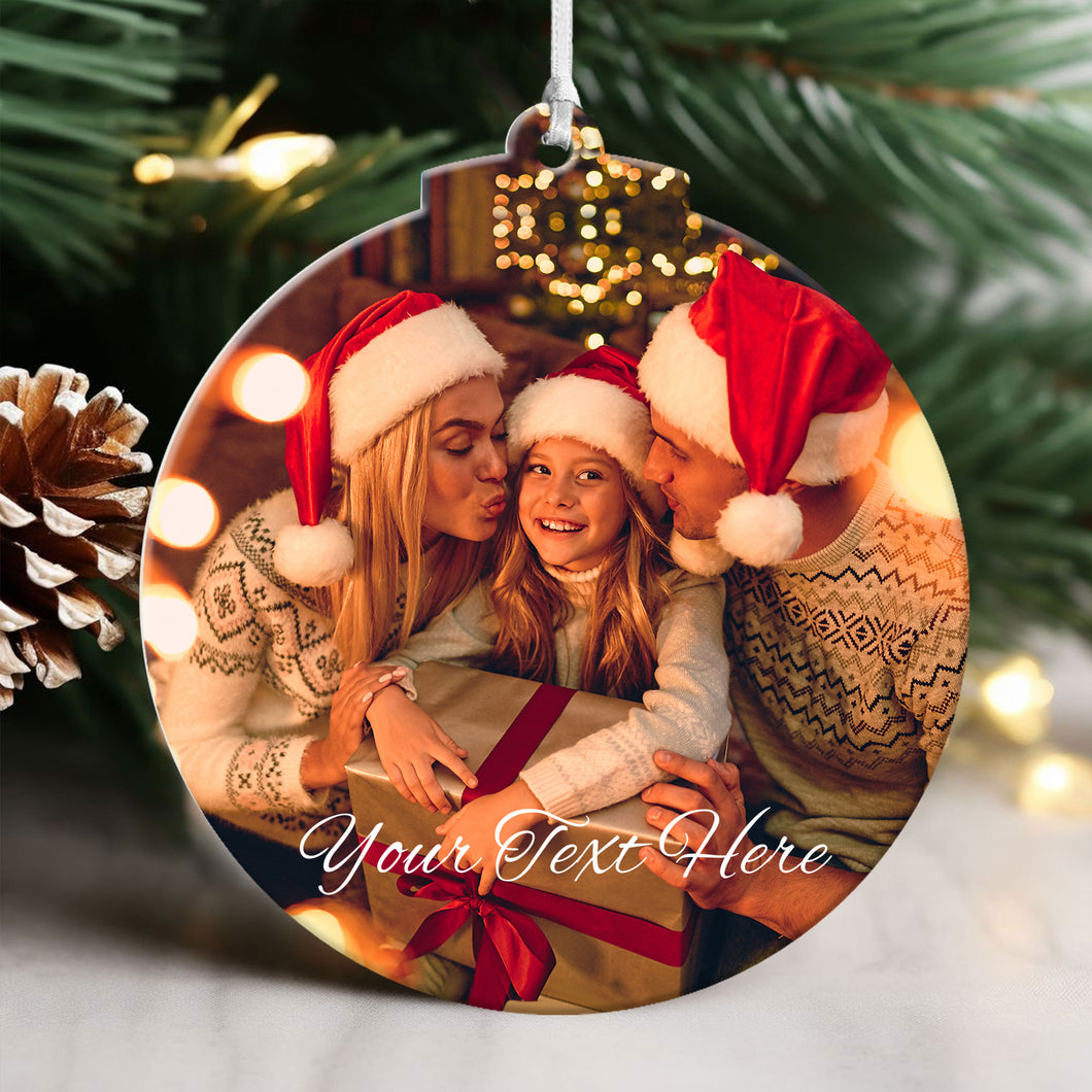 2024 Christmas Tree  Baubles with Photo Christmas