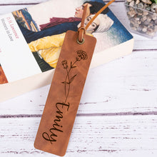 Load image into Gallery viewer, Custom Bookmark Engraved PU Birthstone Book Marks Gifts
