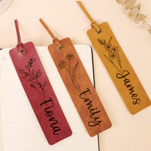 Load image into Gallery viewer, Custom Bookmark Engraved PU Birthstone Book Marks Gifts
