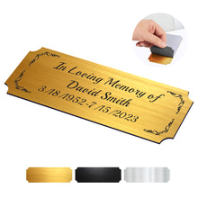 Load image into Gallery viewer, Engraved Plaques Personalised Memorial Plaques for Doors Urns
