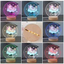 Load image into Gallery viewer, Personalised Childs Acrylic Night  Lamp
