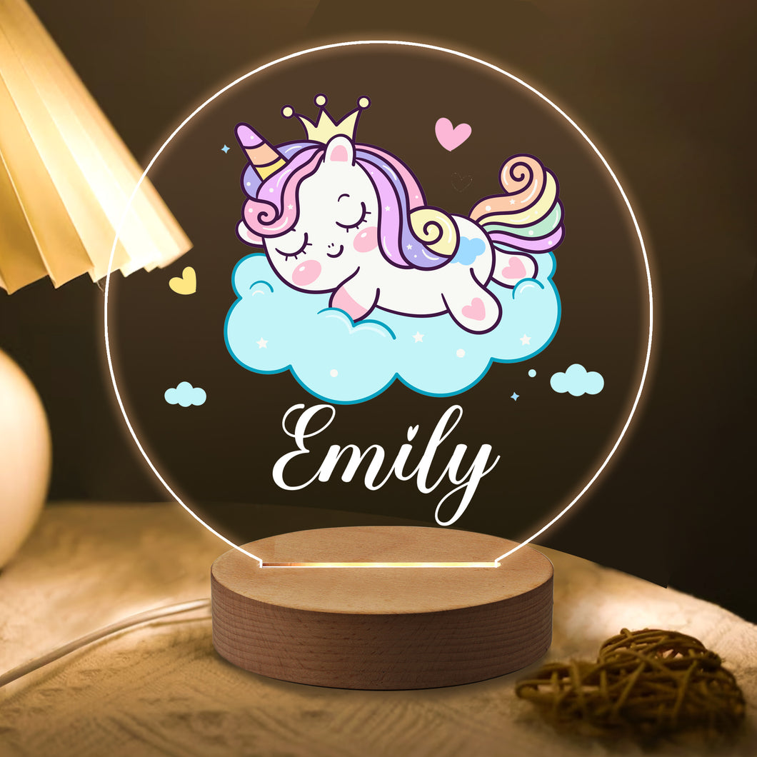 Personalised Childs Acrylic Night  Lamp